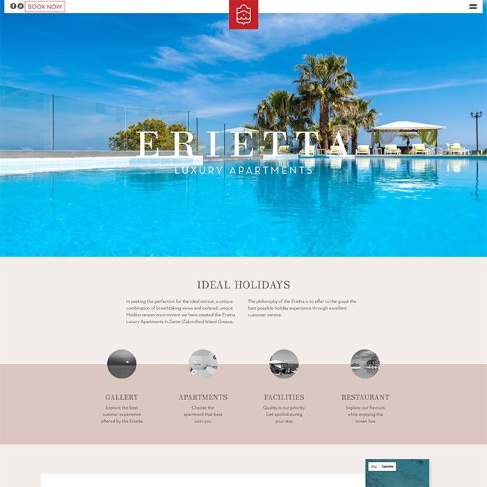 View from Erietta Luxury Apartments website