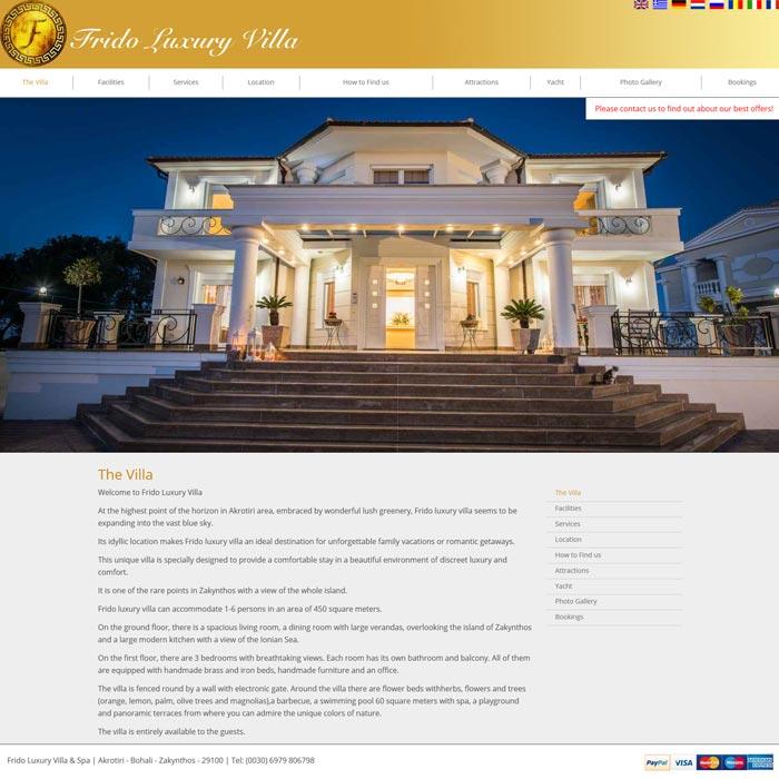 View from Frido Luxury Villa website