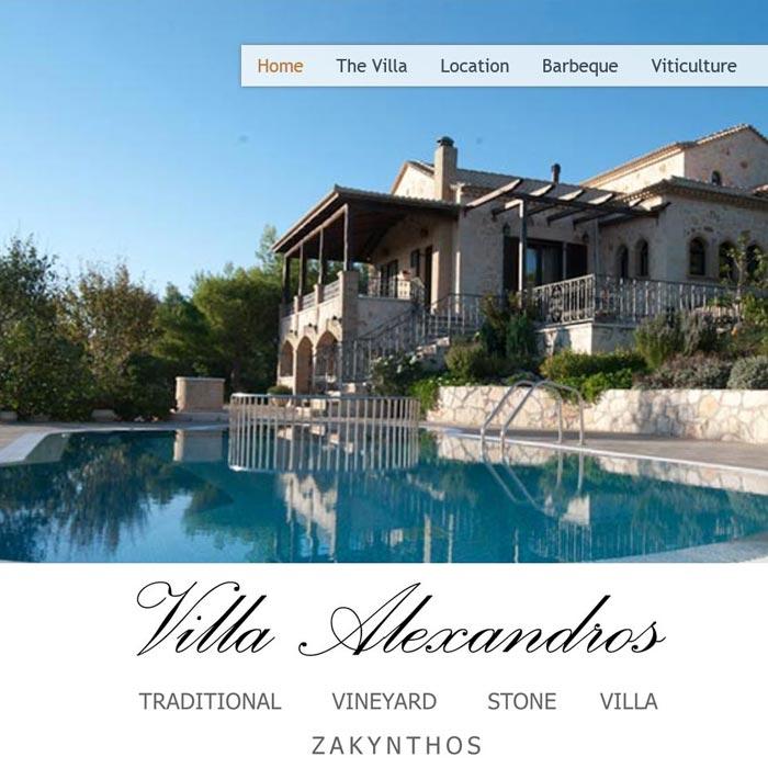 View from Villa Alexandros website